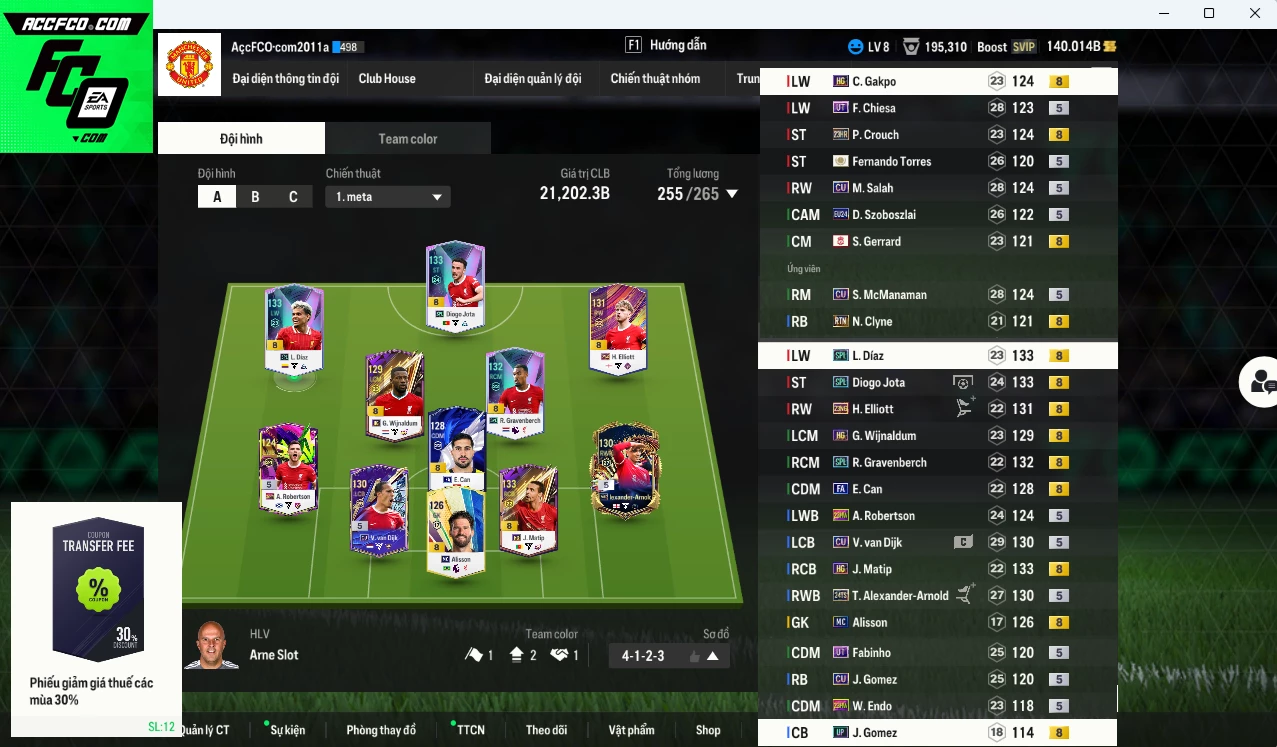 Ảnh Liverpool 21.200b có Jota SPL, Díaz SPL, Torres ICON, Salah CU, Matip HG, Van Dijk CU, Gravenberg SPL, Gakpo HG, Elliott 23NG, McManaman CU, Arnold TS24, Crouch 23HR... dư 140b